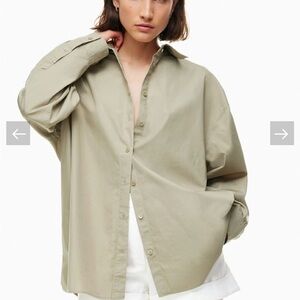 Aritzia Oversized Button-Up Shirt
